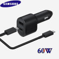 45 Watt Super Fast Dual Car Charger (45W+15W) / 45W Super Fast Car Charger with Type C To Type C cable. 