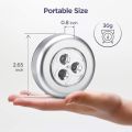 Face Value Wireless LED Puck Light, Stick-Anywhere Closet Portable Tap Push Button Stair-Wall Lights for Cabinet, Hallway, Bathroom, Bedroom, Kitchen, 3 Battery Operated Low White Light, Pc1. 