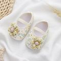 Spring Floral Baby Girls Shoes Toddlers Prewalkers Flower Shoes Infant Soft 0-18M Anti-slip Toddler Shoes. 