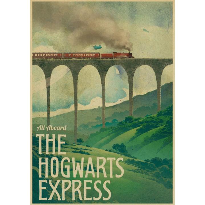 Harry Potter Series Hogwarts Enthusiasts Movie Posters Vinyl Paper Quotes Vintage Posters Home Room Art Painting Wall Poster
