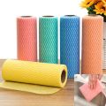 Multipurpose Disposable Non woven Kitchen Cleaning Cloths Roll Bamboo Cleaning Cloth Non Woven Towels. 