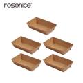 【Topnotch Store】Disposable Food Serving Tray Kraft Paper French Fries Box for Food Trucks Caterers. 