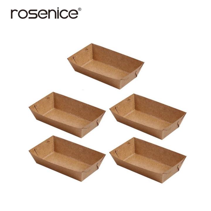【Topnotch Store】Disposable Food Serving Tray Kraft Paper French Fries Box for Food Trucks Caterers