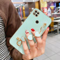 For Xiaomi Redmi 10A Back Cover with Love Heart Wristband Chain Fashion Shiny Bracelet Square Bumper Camera Lens Protection Soft Silicone Protective Case. 