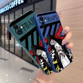 chenyyka For OPPO Reno 4 Pro 5G Case Thin Original Side Edge Square Phone Case Silicone Casing Fashion Tide Masked Boy Full Back Cover Camera Cases Shockproof Protection Softcase. 