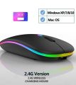 HP W10 Wireless RGB Bluetooth, Wireless, Rechargeable Slim Mouse. 