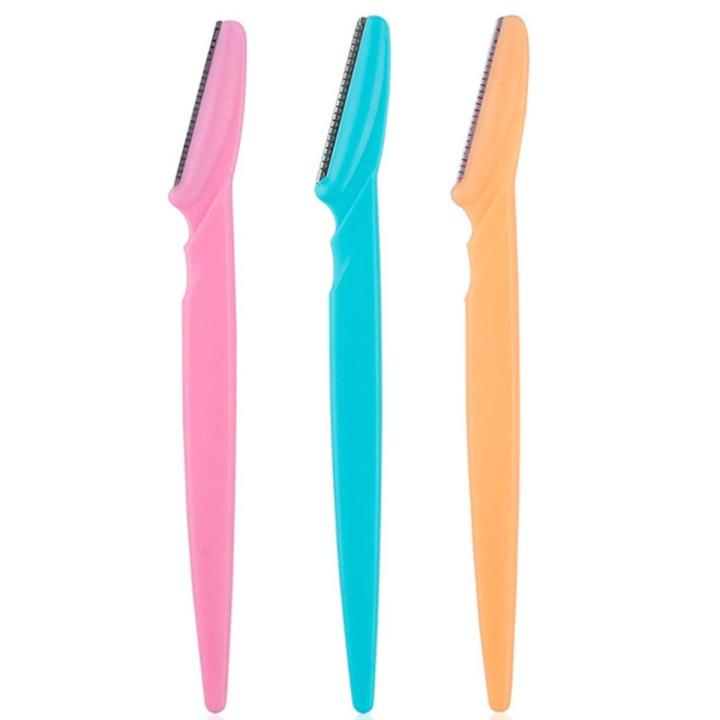 Tinkle Eyebrow Razor Zig Zag (Pack of 3) Facial Hair Remover, tinkle razor for women Shaver For Women, Zigzag Razor for Women, Eyes Makeup, Safety Razor for Girls