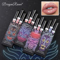 3Pcs/set Halloween Diamond Glitter Lip Gloss Kit Waterproof Glitter Liquid Black Lipstick Shimmer Lip Tint. 