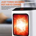 800W-1000W Mini Electric Fan Heater, Portable Silent Handy Ceramic Fan Heaters with Remote Control with 7-color Night Light for Home Bedroom Office Garage Personal Space. 