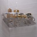 Single Layer Multipurpose Kitchen Bathroom Corner Shelf Wall Mount Storage Rack Bathroom Rack Soap Holder Storage Box Shower Rack Shelf. 