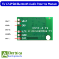 CA6928 Bluetooth Audio Receiver Module 3.3v to 5v  CAS6928 Bluetooth Stereo Audio Receiver Module CAS6928 by Electrica. 