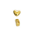 100pcs Charm Alloy Metal Heart Beads 5mm for DIY Jewelry Hand Making Gifts. 