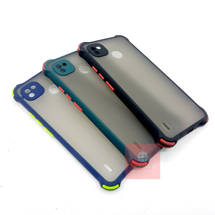 Tecno Pop 4 LTE Back Cover Smoky Matte Bumper Armor Case Camera Protection Cover For Tecno Pop 4 LTE