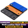 Samsung Galaxy M10 Back Cover Leather Soft Color Full Silicon Cover For Boys. 