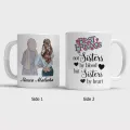 Customized stylish ideal mugs for girls love gift on their birthdays, best friends, beloved sisters, your wife's special friend, bestfriends, coffee mug, woman and women mugs. 