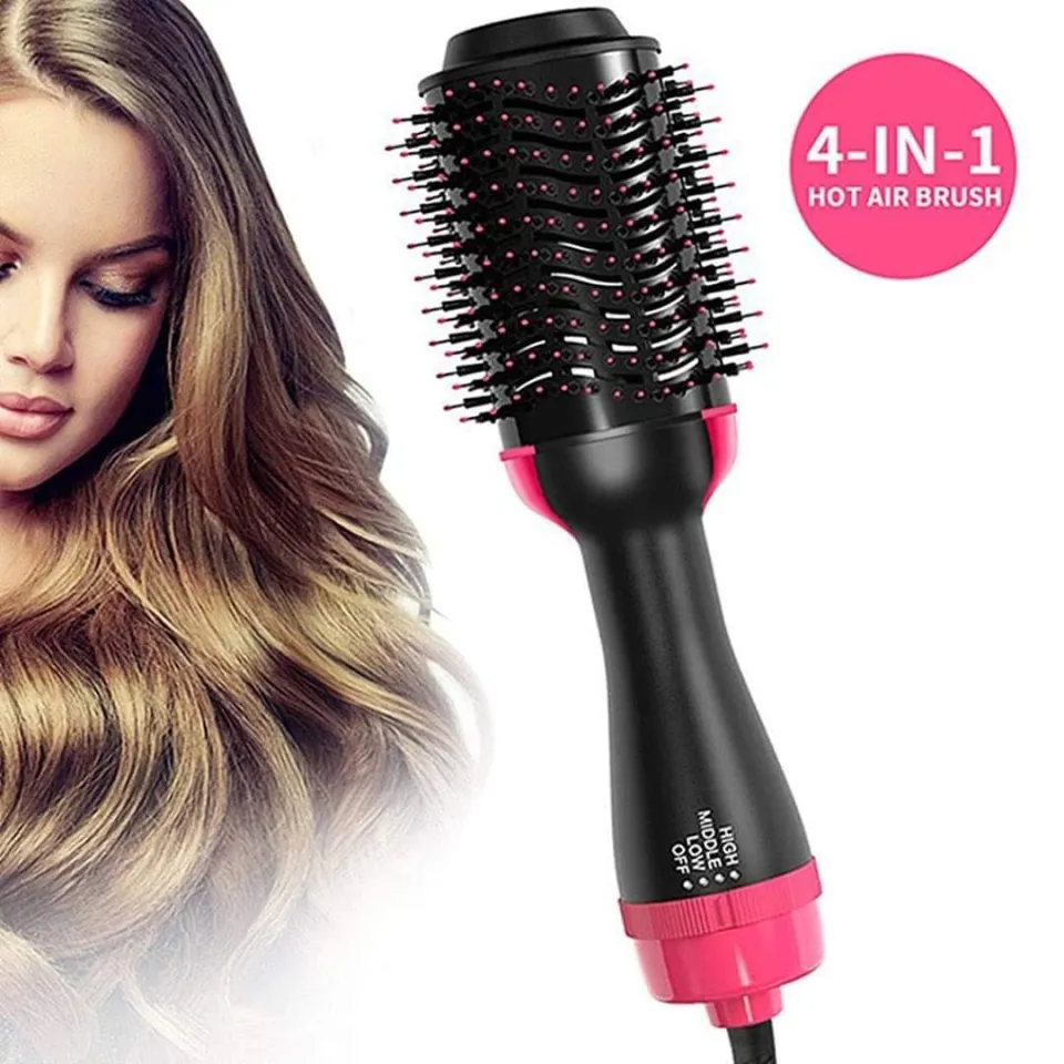 Hair Dryer Brush Hot Air Hair Brush Styler for Straightening Curling Hair Dryer comb and Volumizer with Comb Straightener Curler Hair Styling Tools Salon Daraz.pk