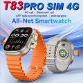 T83 Pro 4G Smart Watch with SIM and Camera, AMOLED Display, Fitness Tracker, Wireless Charging. 