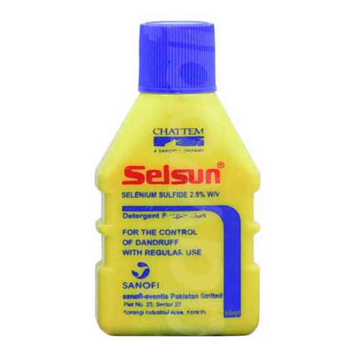 New Anti-dandruff Selsun 2.5% An Effective Shampoo 60ml