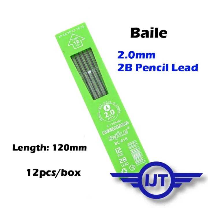 Baile Mechanical Pencil 2.0mm 2B 12 Leads