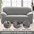 Sofa Cover 1 Seater, Stretchable Single Seater Sofa Cover, Elastic Fitted Solid Color, Standard Size. 
