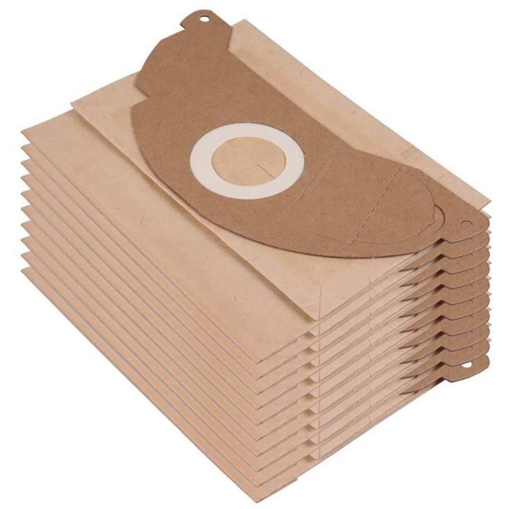 10 Paper Vacuum Cleaner Bags for Karcher 6.904-322.0 MV2 WD2 A2003