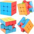 High Speed Sticker Less Magic Puzzle Cube Game Toy, QY Toys Speed Cube Puzzle (Pack of 1), Rubik Cube 3x3 Original High Quality Speed Smooth and Fast Turnin Magic Cube Puzzles Brain Teasers Toys Bright Colors. 