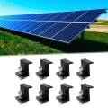 8 Pieces Solar End Clamp Solar Panel Bracket End Clamp for RV Camping Boats 45mm. 