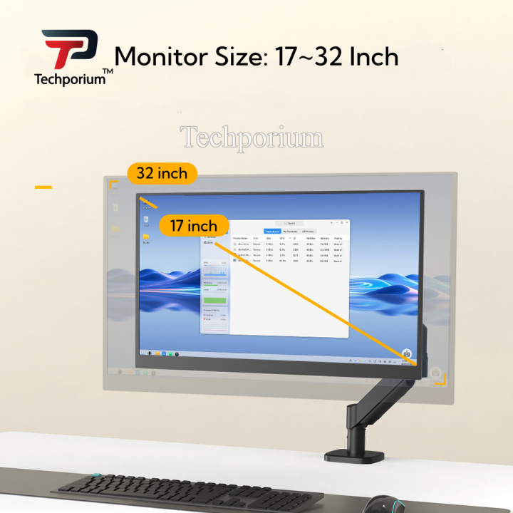 Adjustable%20Xtrike%20Me%20HT-20%20LED%20LCD%20Single%20Monitor%20Arm%20Stand%20Desk%20Mount%20with%20Tilt%20Swivel%20&%20Rotation%20Durable%20Metal%20Perfect%20for%20Gaming%20Office%20Home%20Studio%20Workstation%20-%20Image%209