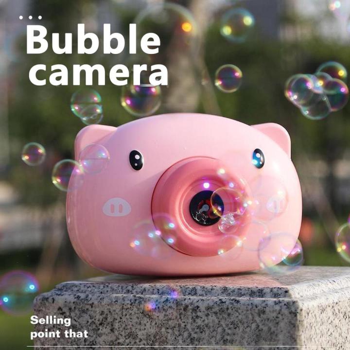 Bubble Machine Camera Toy Children Automatic Electric Blowing Bubble Toy - Multicolor