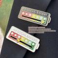 Social Mood Brooch Interactive Mood Social Battery Enamel Pins for Women. 