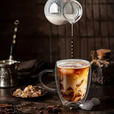 350ml Double-Wall Borosilicate Mug