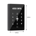 Touch RFID access control keypad, door access control system, proximity ID card access control keypad, 1000 users ID card reader, digital keypad for access control, entry access controller keypad, gate opener access control, RFID security access keypad, I. 