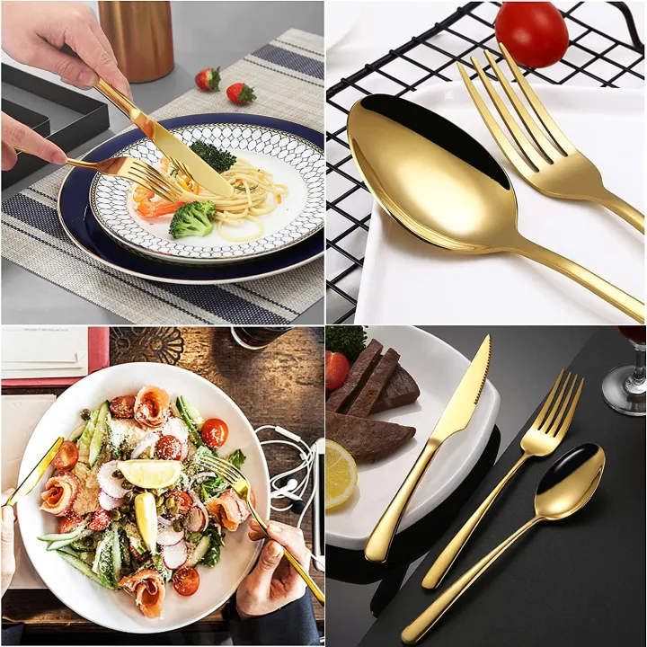 Techmanistan%2024%20Pieces%20Stainless%20Steel%20Golden%20Cutlery%20Set,%20Polished%20Cutlery%20For%206%20People,%20Stainless%20Steel%20Cutlery%20incl.%20Knife,%20Fork,%20Spoon,%20Teaspoon,%20Cutlery%20Gift%20Box%20-%20Image%205