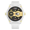Original Belleda Double Time Analog Time and Quarter Time in Transparent Strap Watch for men and boys. 
