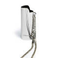 The lighter Case Men Necklace Hip-Hop Rock Street Culture Titanium Stainless Steel Gold Black Chain Necklace Fashion Man Jewelry. 