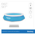 Bestway Fast Set Pools Collection, 5 ft, 6 foot, 8 Feet, 10 ft & 12 ft Large Size Family Pool, Inflatable Top Ring Quick Setup Deep Swimming Pool for Home, 57241, 57392, 57265, 57266, 57273, Easy Set Heavy Duty 3 Ply PVC Pool, Enjoy Summer with your Kids. 