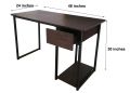 Study Table with Drawer for Computer PC Laptop and Dedicated CPU Shelf. 