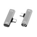 2 IN1 Type C To 3.5mm Jack Earphone Charging Cable Audio Converter OTG Adapter for Xiaomi Huawei HTC Nokia Hammer. 