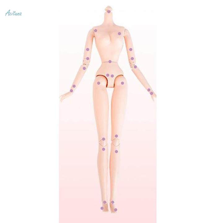 1/6 Scale Flexible BJD 26 Jointed Girl Doll Body with Gray