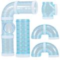 Hamster Tubes, Adventure External Pipe Set Hamster Cage Toys to Expand Space DIY Connection Tunnel Blue. 
