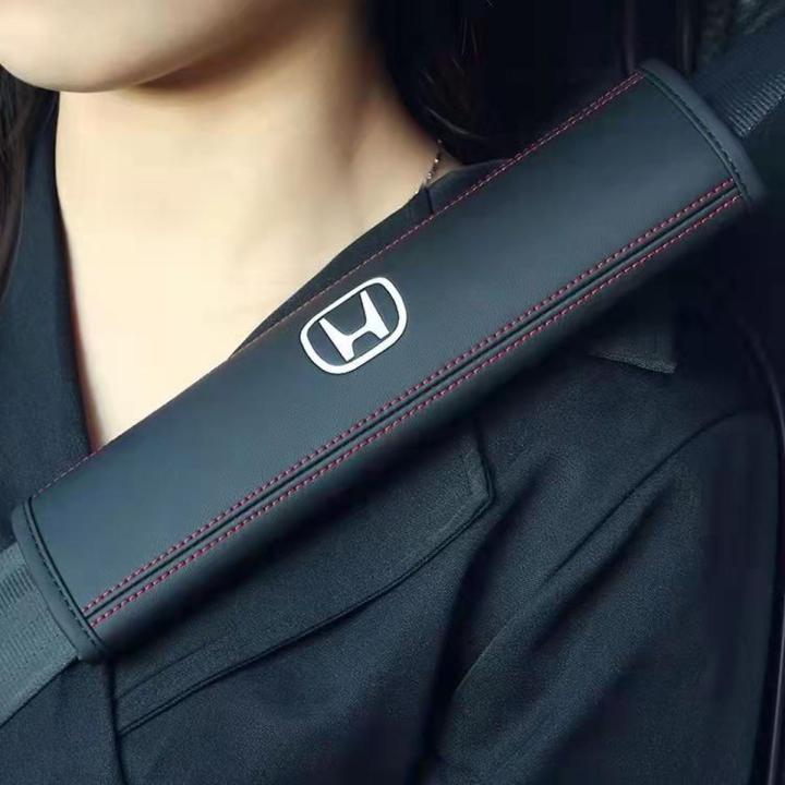 HONDA Car Seat Belt Cover Universal Auto Seat Belt Covers Shoulder Cushion Protector Safety Belts Shoulder Protection For car accessories