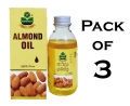 Almond Oil 25ml by Marhaba - Badam Roghan - 100% Original, Fresh and Pure Badaam ka Tail - بادام روغن - Pack Of 3. 