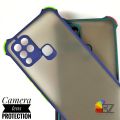 Infinix Hot 10S - Matte Translucent Shockproof Hybrid Armor Back Case cover - Camera Protection Case. 