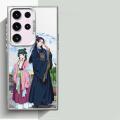 Colored Silver Matte Phone Case for Samsung Galaxy S24 S23 S22 S21 S20 FE Ultra plus The Apothecary Diaries Acrylic Hard Cover. 
