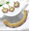 Jewellery Set with Necklace, Earings and Bindia/ Teeka for Girls, Women and Ladies. 
