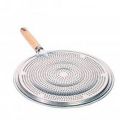 Flame Simmer Ring Heat Diffuser with Wood Handle. 