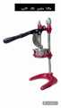 Vilobos Heavy Duty Manual Citrus Juicer Stainless Steel Hand Press Juice Squeezer with Cast Iron Base and Handle Lemon Orange Juicing Presser (Red). 