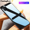 Casinglee For Samsung Galaxy A12 case Glass silicon Full Protection Tempered Glass Back cover for Samsung A12 Phone cases For girls and Boys. 