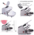 Gola Making Machine Electric Ice Crusher Machine with Three Blades Snow Cone Maker Stainless Steel Shaved Ice Machine Ice Crushers. 