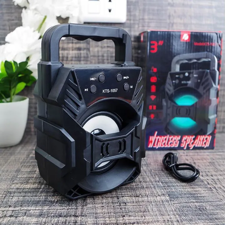 Original%20KTS%201057%20Bluetooth%20Wireless%20Speaker%20/%20Support%20USB%20-%20SD%20Card%20/%20FM%20Radio%20/%20USB%20Charging%20/%203%20inch%20Drive%20Size%20/%20Small%20Mini%20&%20Portable%20/%20Loud%20&%20Clear%20Sound%20System%20Loudspeaker%20/%20LED%20Disco%20Lighting%20/%20High%20Quality%20Stereo%20Bass%20Rechargeable%20Speakers%20-%20Image%204